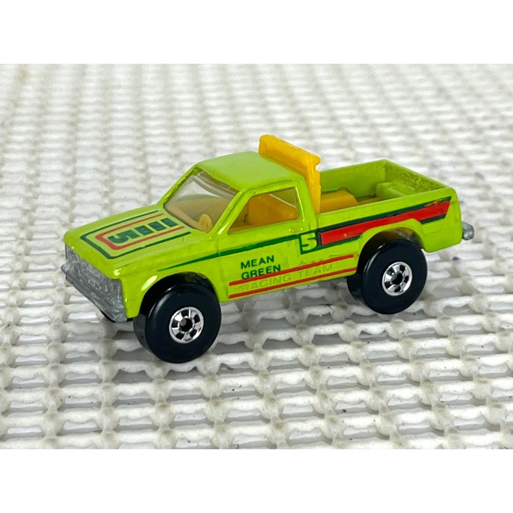 Vintage 1981 Matchbox Mean Green Racing Team Pickup Truck Toy Car